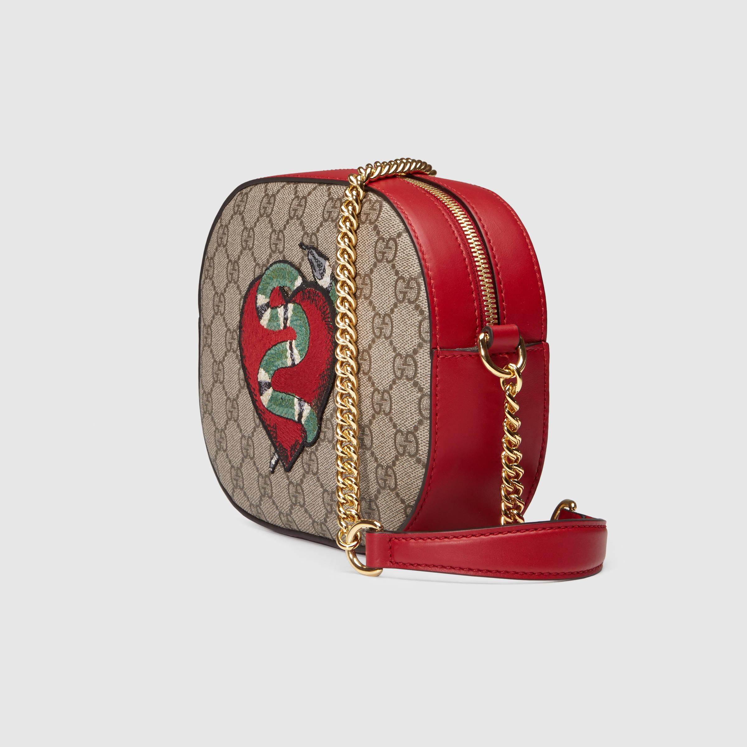  Gucci Limited Edition  GG Supreme Canvas Mini Chain Bag Lyst